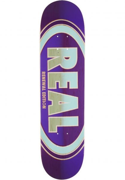 Дека для скейтборда REAL SKATEBOARDS Brd OvalDuo Fade Pp Purple 7.5", фото 1