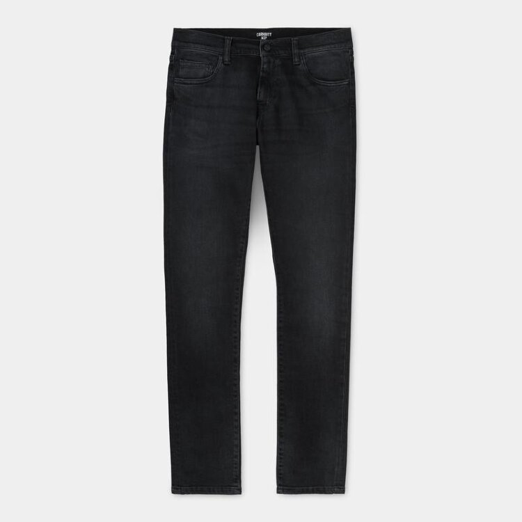 Джинсы CARHARTT WIP Rebel Pant Slim Black (Mid Worn Wash) 2021, фото 1