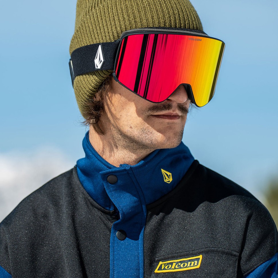 Маска горнолыжная VOLCOM Odyssey Matte Black Red Chrome 2024 фото 5