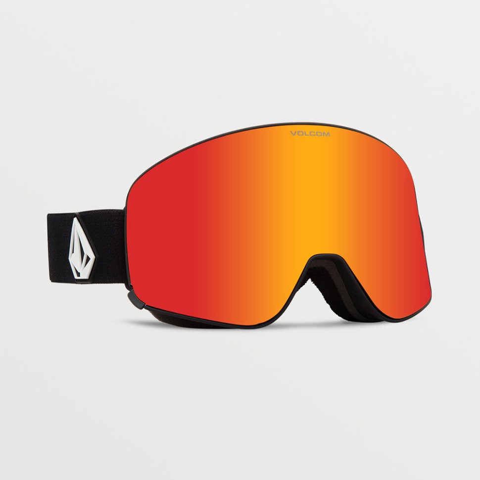 Маска горнолыжная VOLCOM Odyssey Matte Black Red Chrome 2024