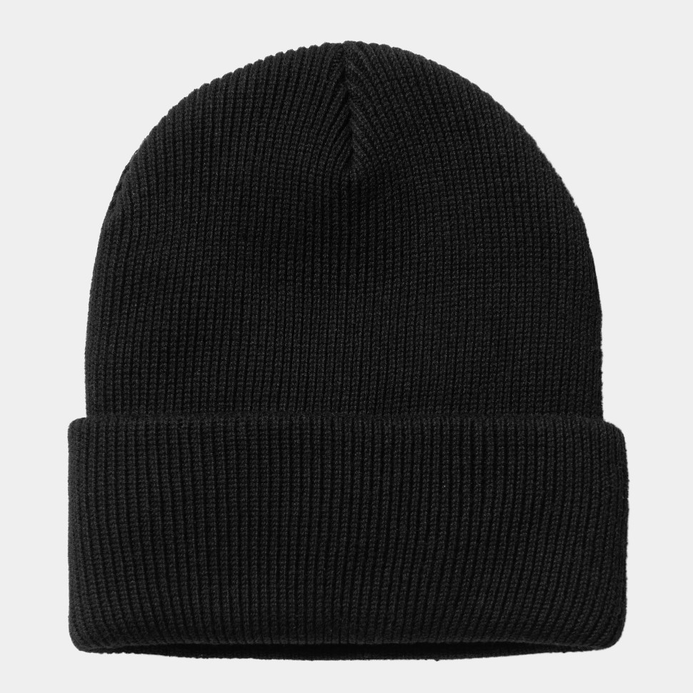 Шапка CARHARTT WIP Watcher Beanie SS24 Black / White фото 2