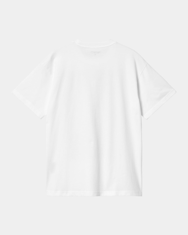 Футболка CARHARTT WIP S/S Bib Overall T-Shirt FW25 White фото 2