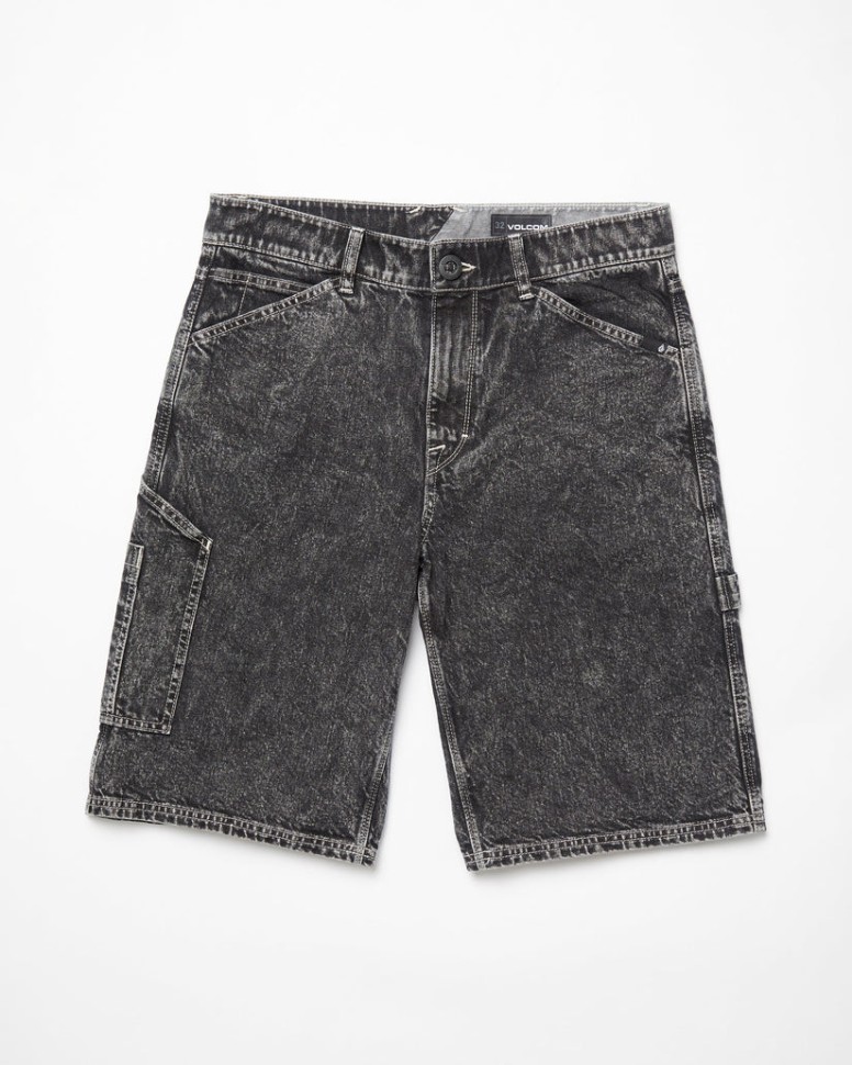 

Шорты VOLCOM Labored Denim Utility Short SS25 Light Acid Black