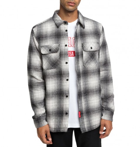 Сорочка DC SHOES Ombre Flannel M Charcoal Heather, фото 4