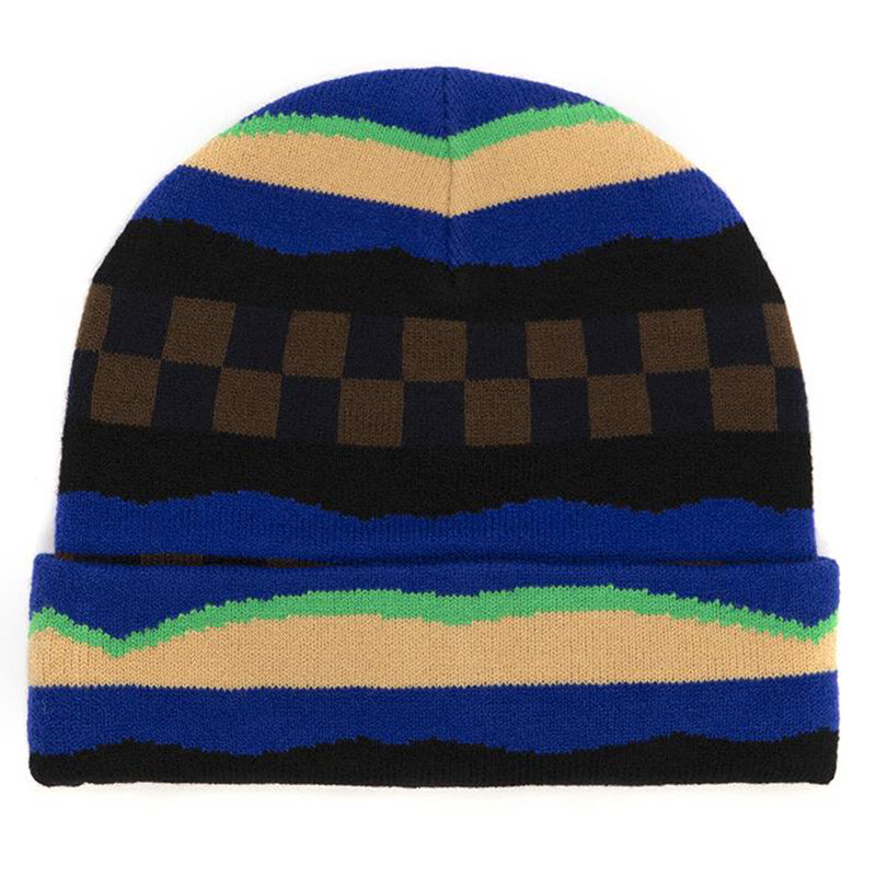 фото Шапка alltimers checked in beanie brown 2022