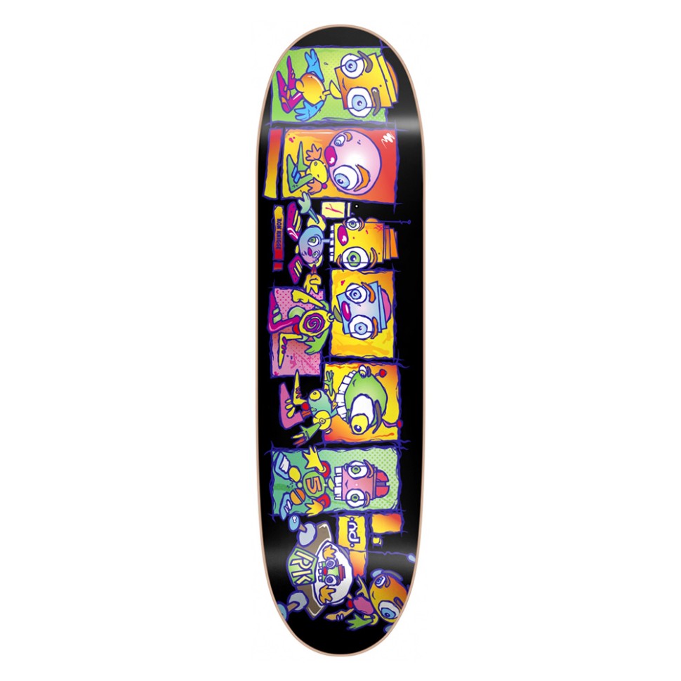 Дека для скейтборда HERITAGE Knigge Skypod Neon Ht Black 8.38 дюйм