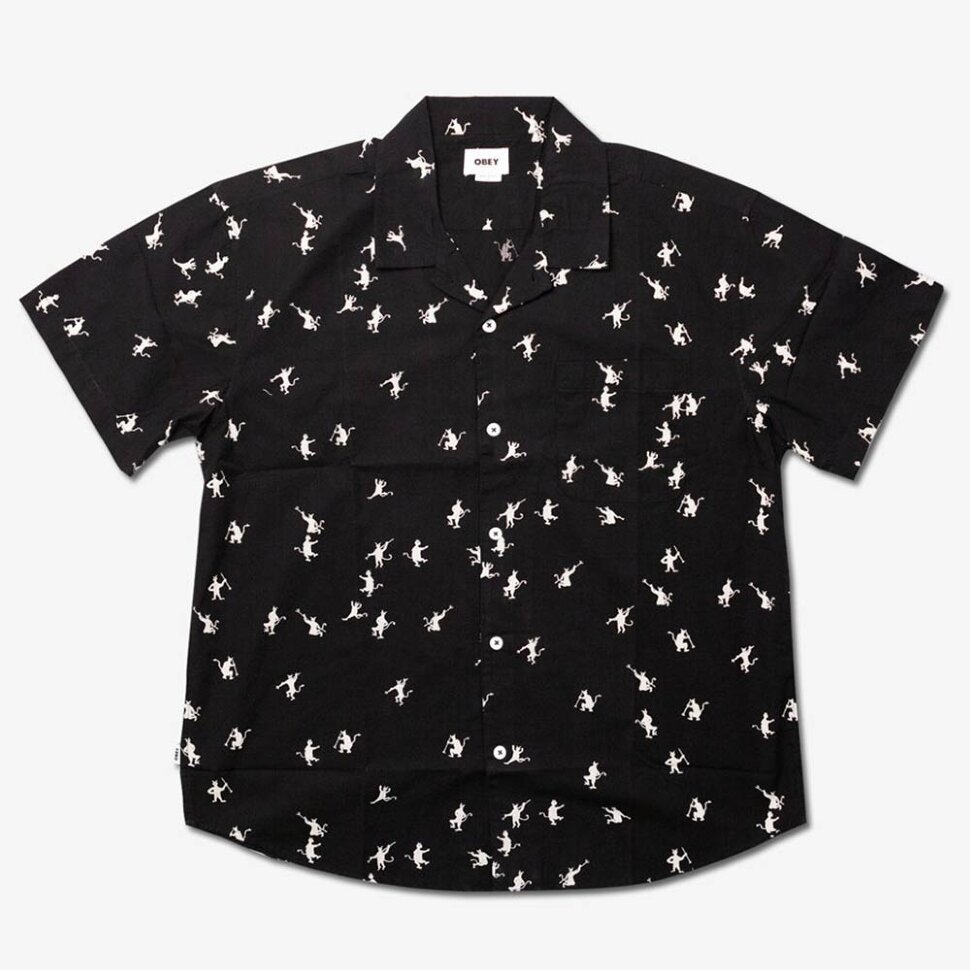 фото Рубашка obey pitchfork woven black multi 2021
