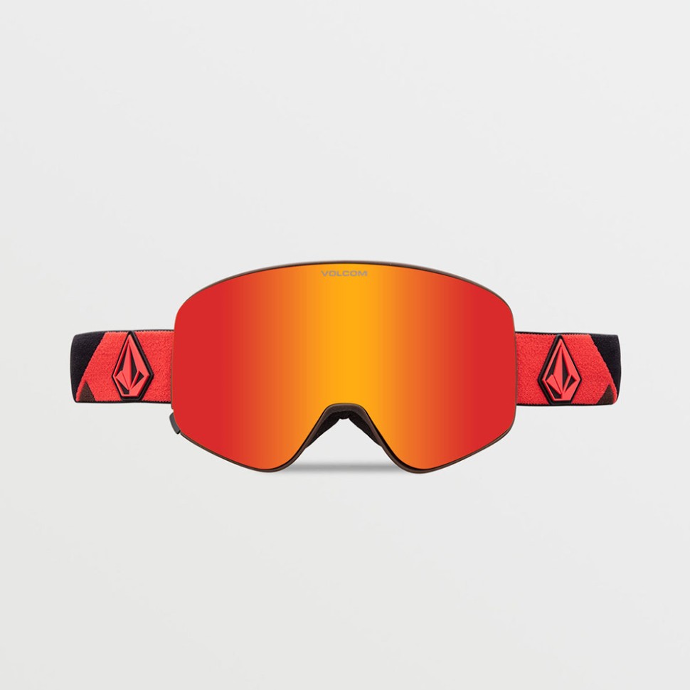 Маска горнолыжная VOLCOM Odyssey Orange/Brown Red Chrome 2024 фото 2