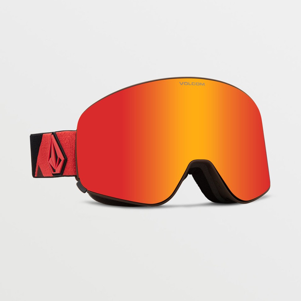 Маска горнолыжная VOLCOM Odyssey Orange/Brown Red Chrome 2024