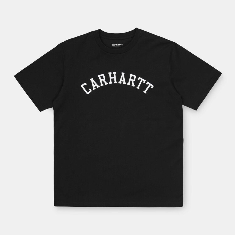 Футболка CARHARTT WIP S/S University T-Shirt Black White 2021, фото 1
