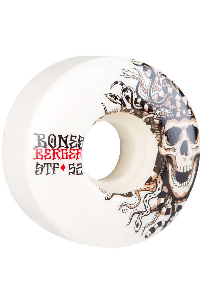 фото Колеса для скейтборда bones berger medusa white 52 mm
