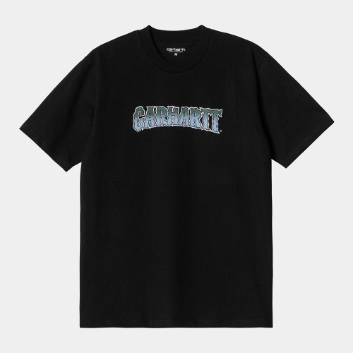 Футболка CARHARTT WIP S/S Slow Script T-Shirt Black 2023, фото 1