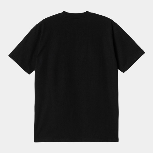 Футболка CARHARTT WIP S/S Slow Script T-Shirt Black 2023, фото 2