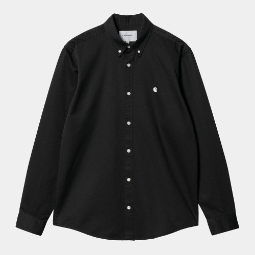 Рубашка CARHARTT WIP L/S Madison Shirt Black / Wax, фото 1