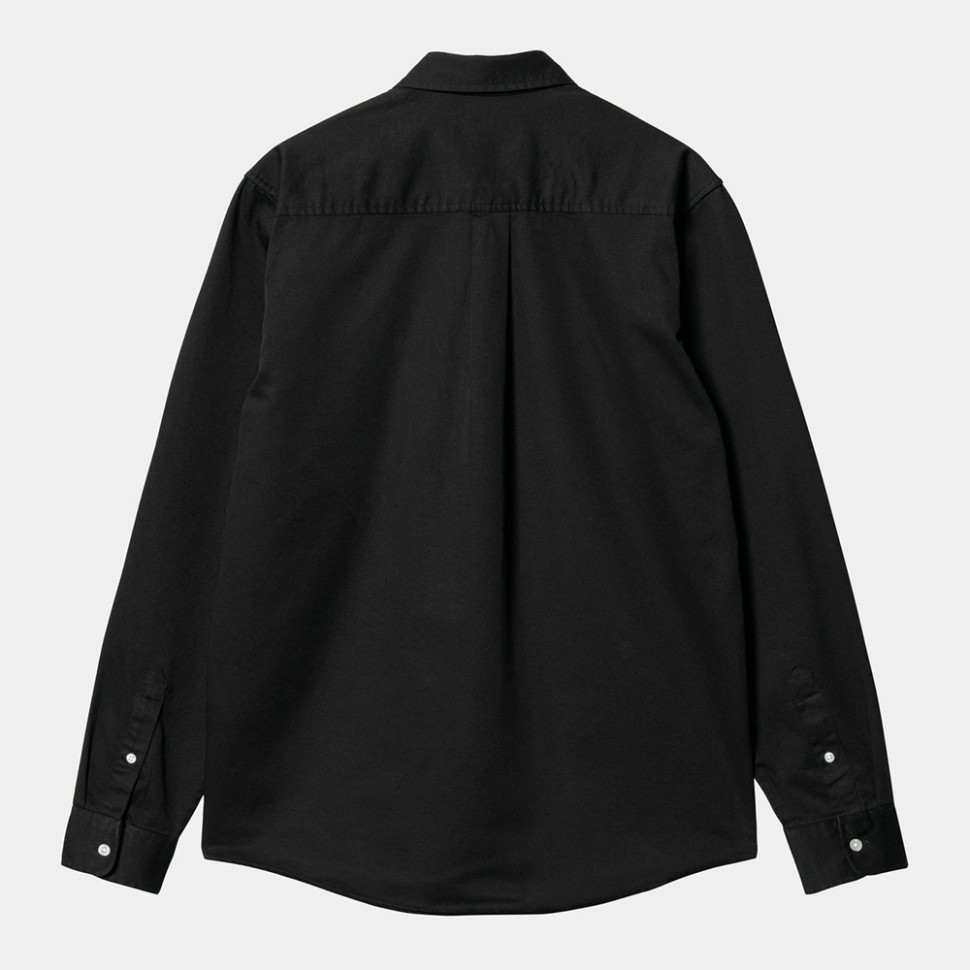 Рубашка CARHARTT WIP L/S Madison Shirt Black / Wax фото 2