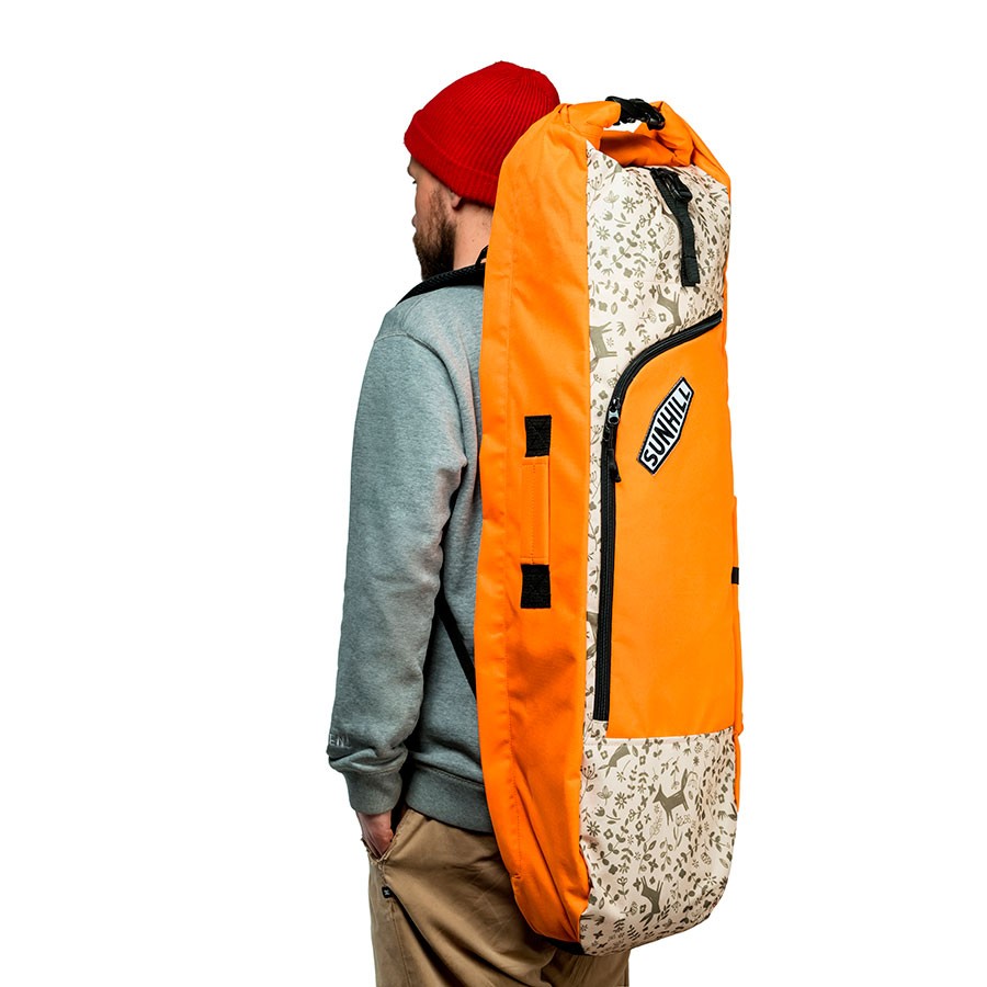 фото Чехол для лонгборда sunhill long pack orange/yellow sunhill/skatebag