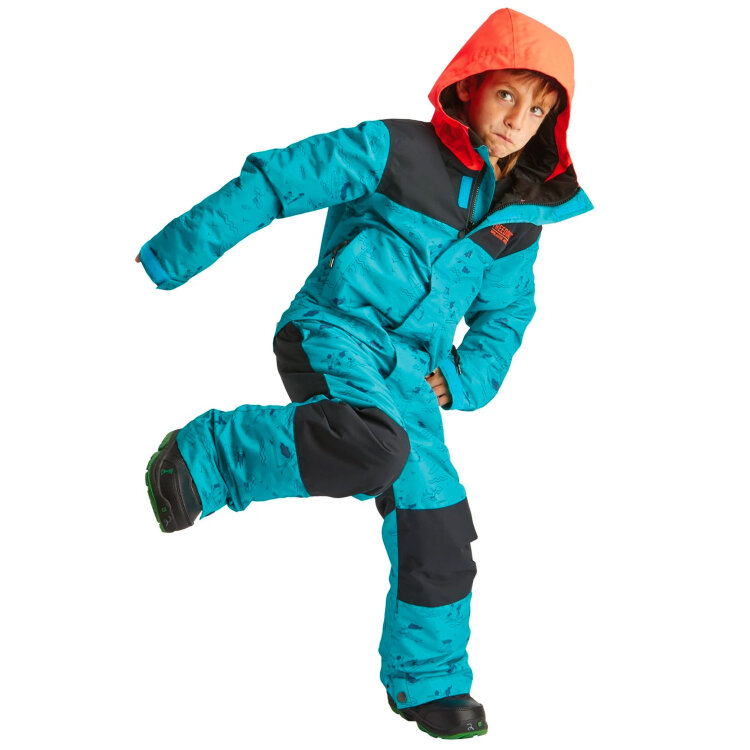 Комбинезон для сноуборда детский AIRBLASTER Youth Freedom Suit He Teal/Black 2021, фото 2