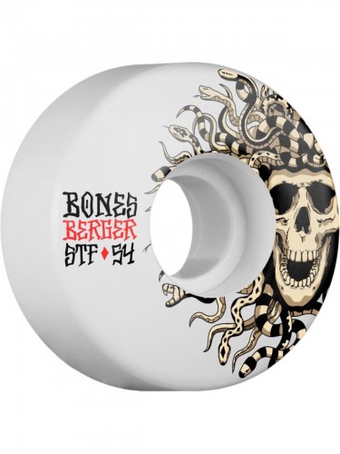 Колеса для скейтборда BONES Berger Medusa White 54 mm, фото 1