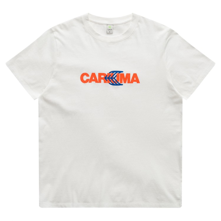 Футболка CARIUMA Duo Logo Off-White/Orange/Navy 2023, фото 1