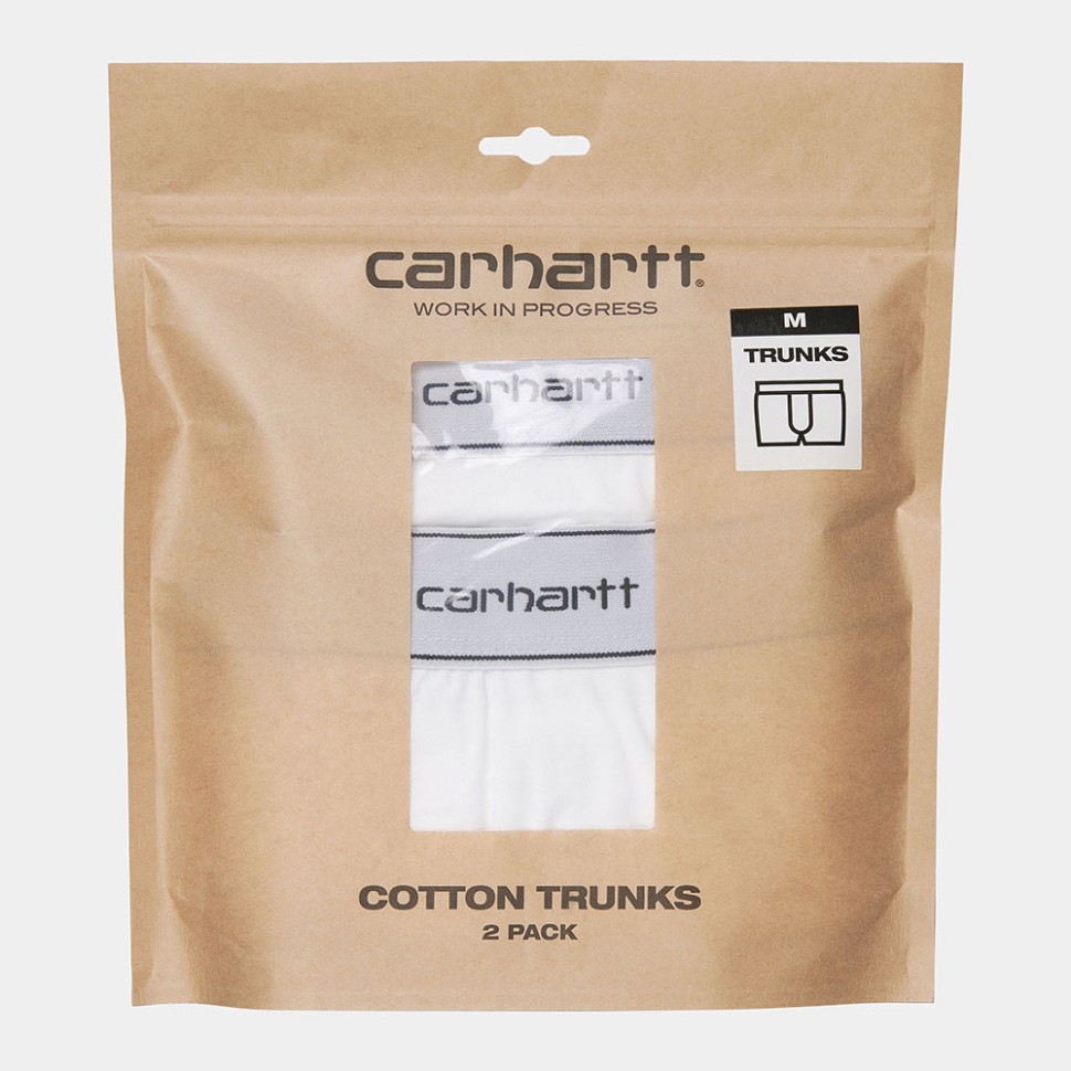 фото Трусы carhartt wip cotton trunks white+white