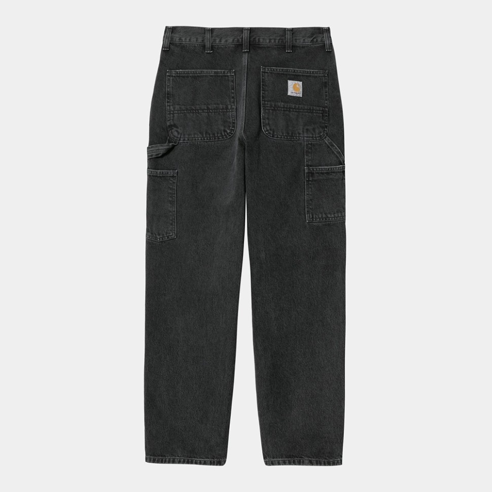 Брюки CARHARTT WIP Single Knee Pant Black Stone Washed фото 2