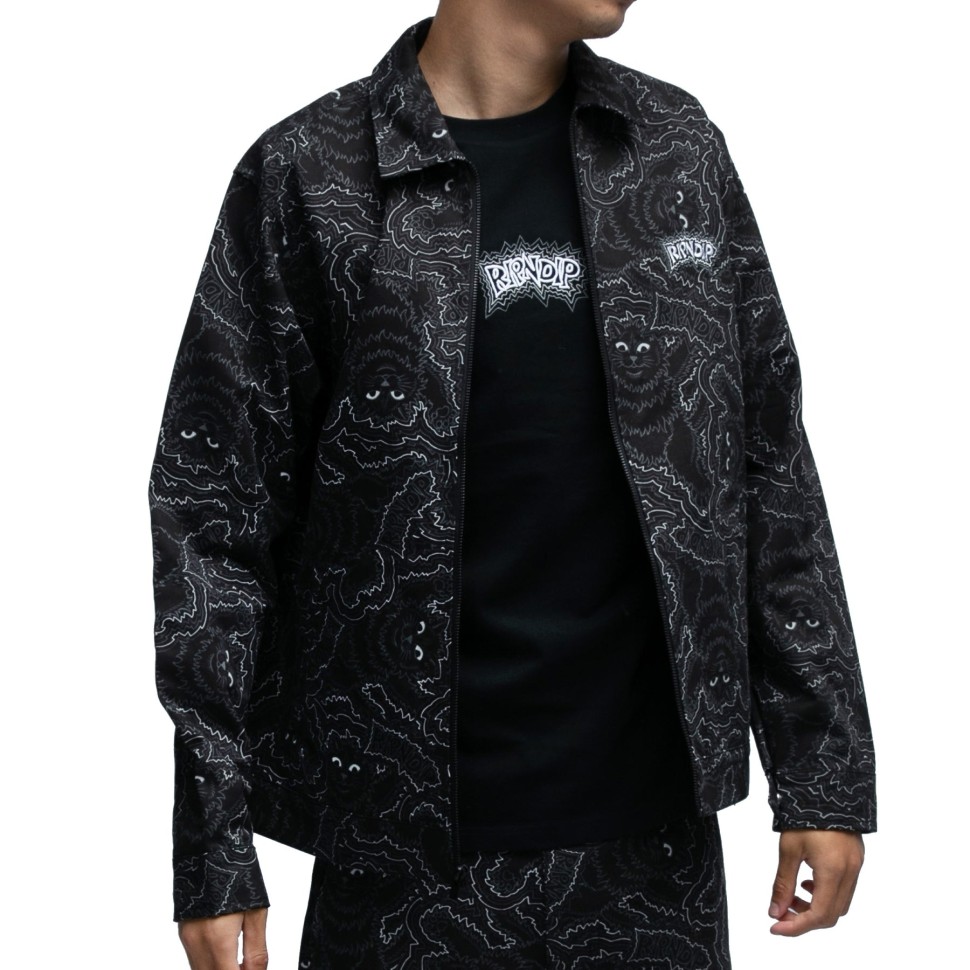 Куртка RIPNDIP Big Pussy Energy Work Jacket Black фото 3