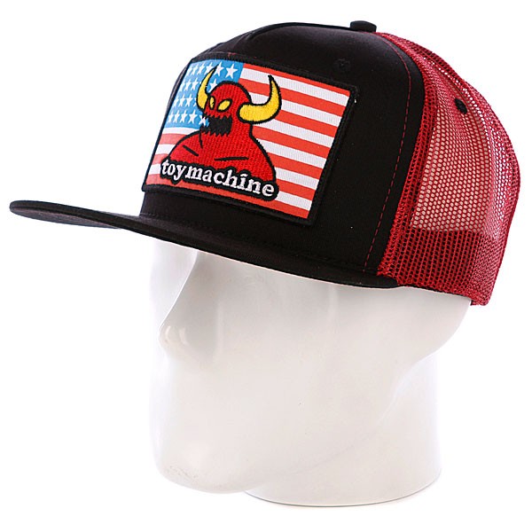 фото Кепка toy machine american monster mesh cap red