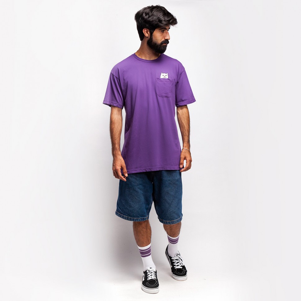 фото Футболка ripndip lord nermal pocket tee purple 2021