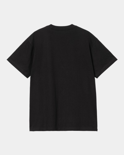 Футболка CARHARTT WIP S/S Basics T-Shirt FW25 Black / White, фото 2