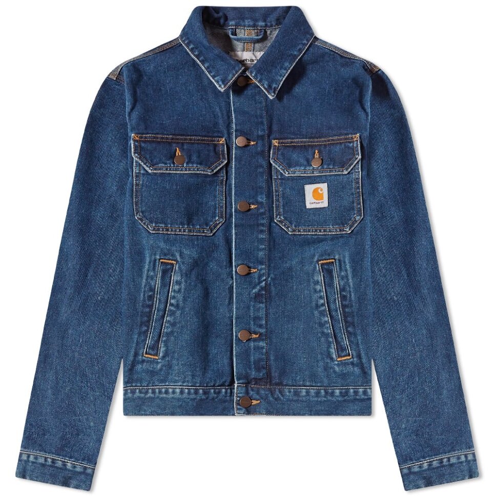 Куртка CARHARTT WIP Stetson Jacket Blue (Stone Washed) 2022 фото 2