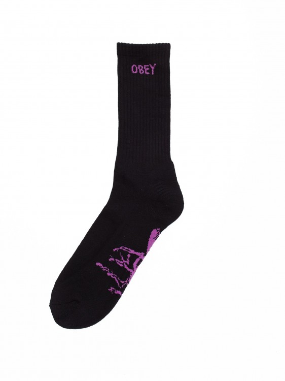 Носки OBEY Buzz Socks Black 2020, фото 1