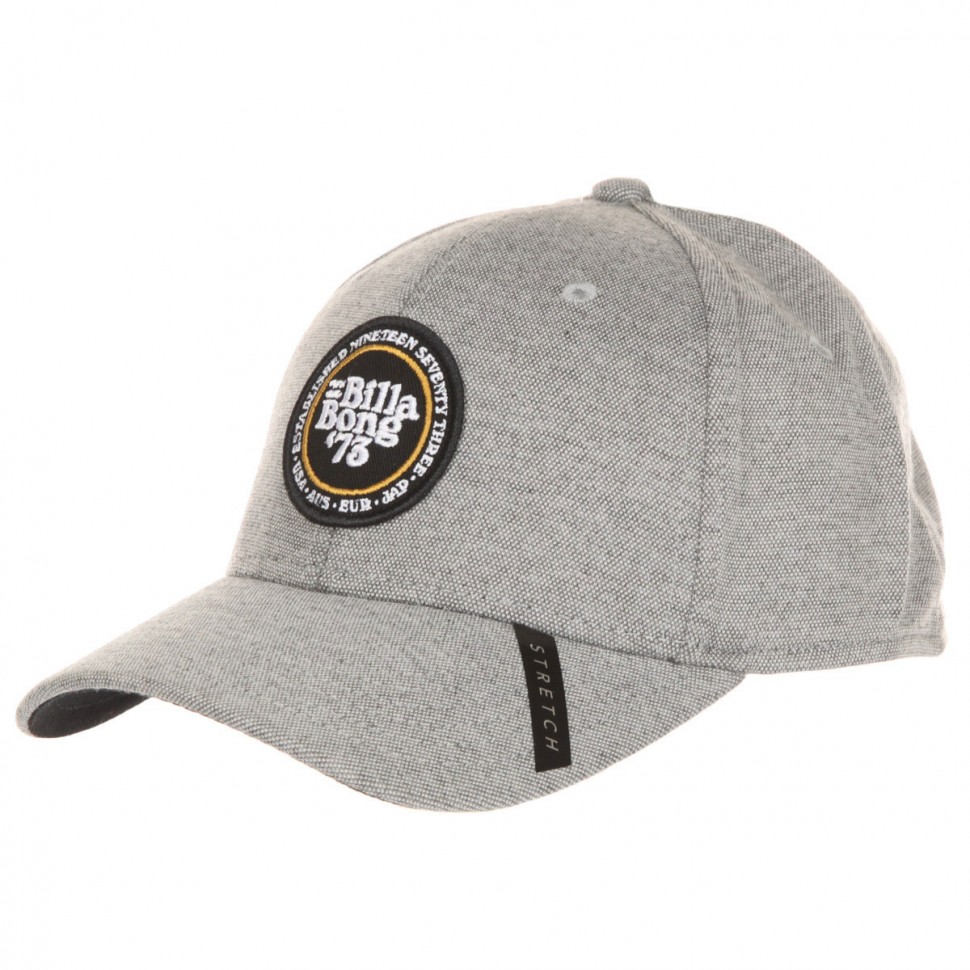 

Кепка BILLABONG Walled Stretch Lt Grey Heather, Серый, Walled Stretch