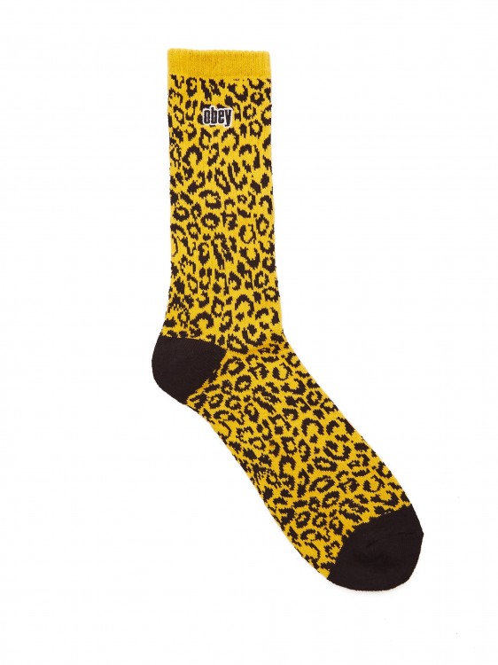 Носки OBEY Leo Socks Energy Yellow, фото 1