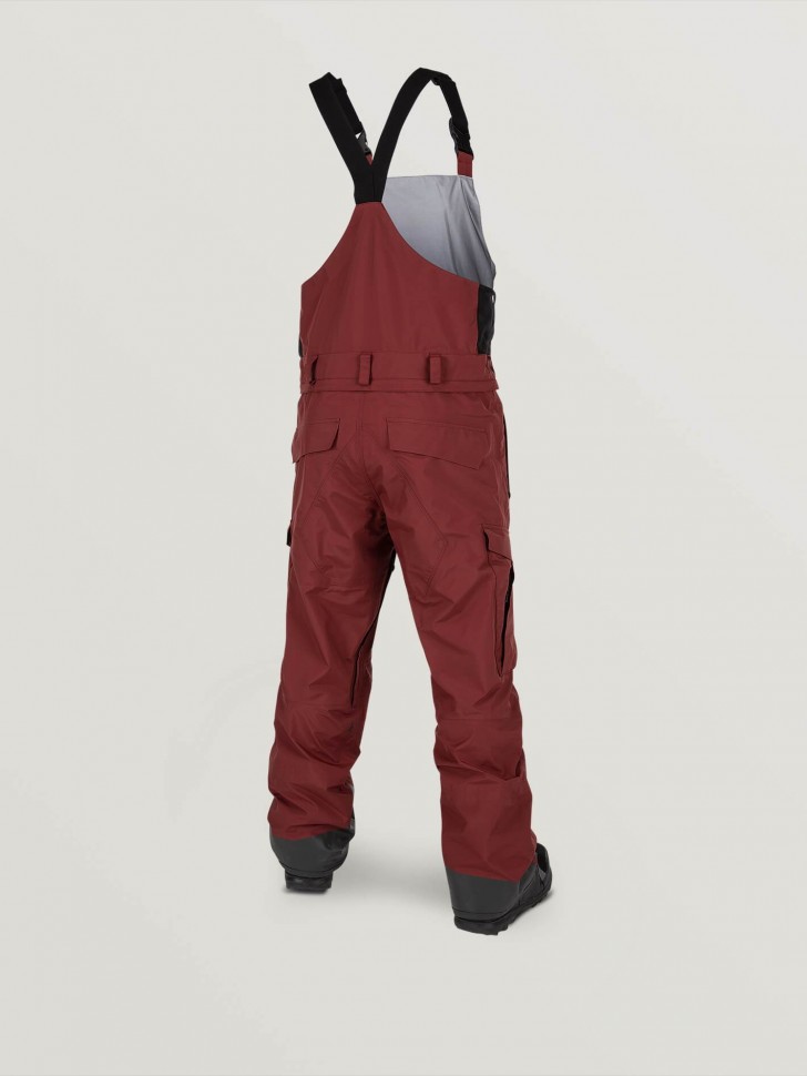 фото Полукомбинезон для сноуборда мужской volcom 3l gore-tex® overall burnt red