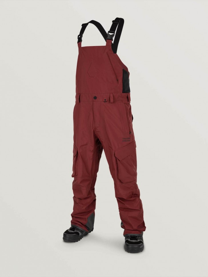 фото Полукомбинезон для сноуборда мужской volcom 3l gore-tex® overall burnt red
