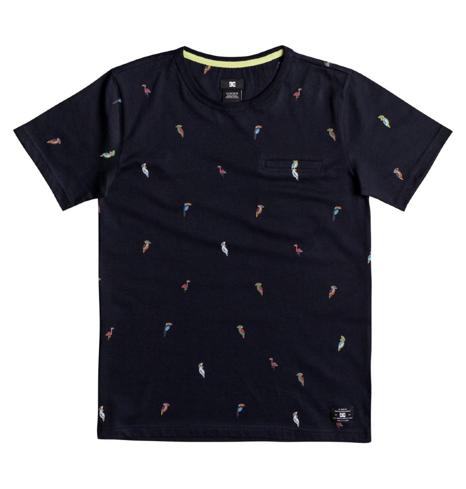 

Футболка для мальчиков-подростков DC SHOES 2Can Ss Boy B Dark Indigo Toucan, Синий