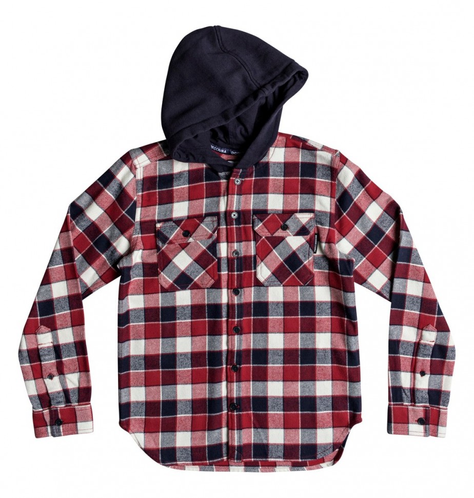 

Сорочка с капюшоном DC SHOES Runnels Ls Boy B Tango Red, Красный