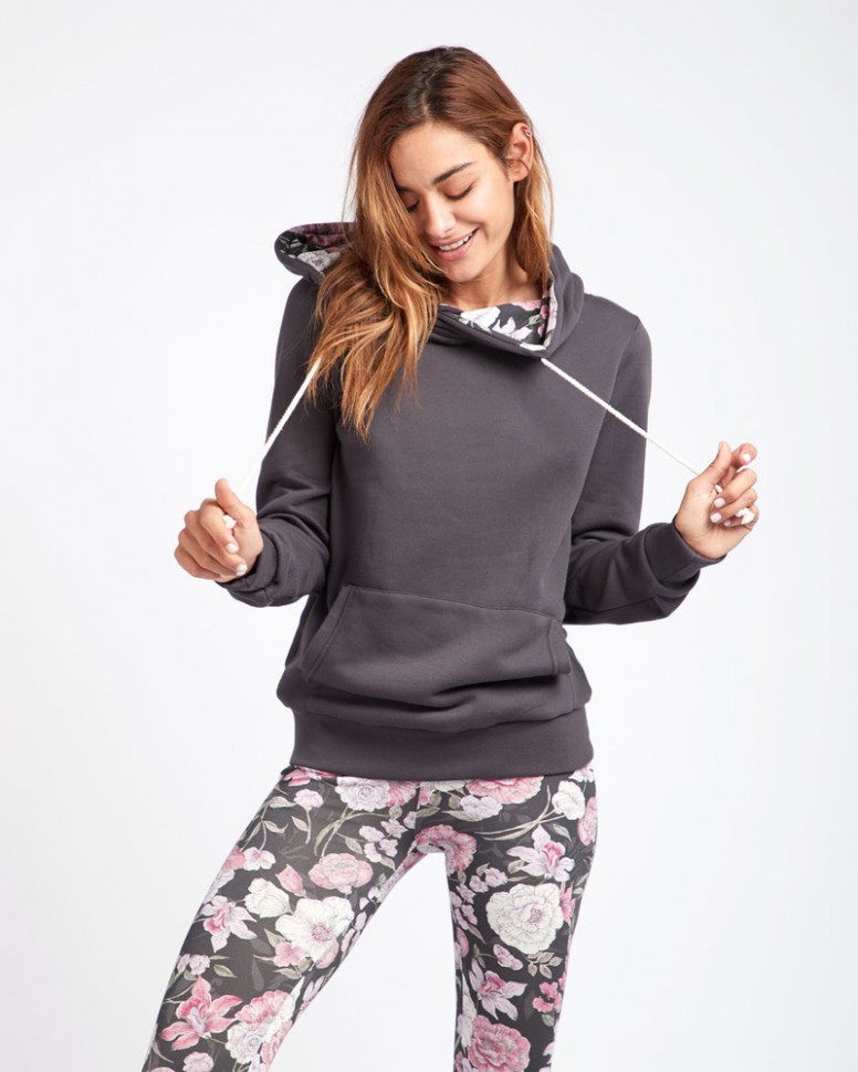 

Флисовая кофта с капюшоном женская BILLABONG Louna Off Black, Фиолетовый, Louna