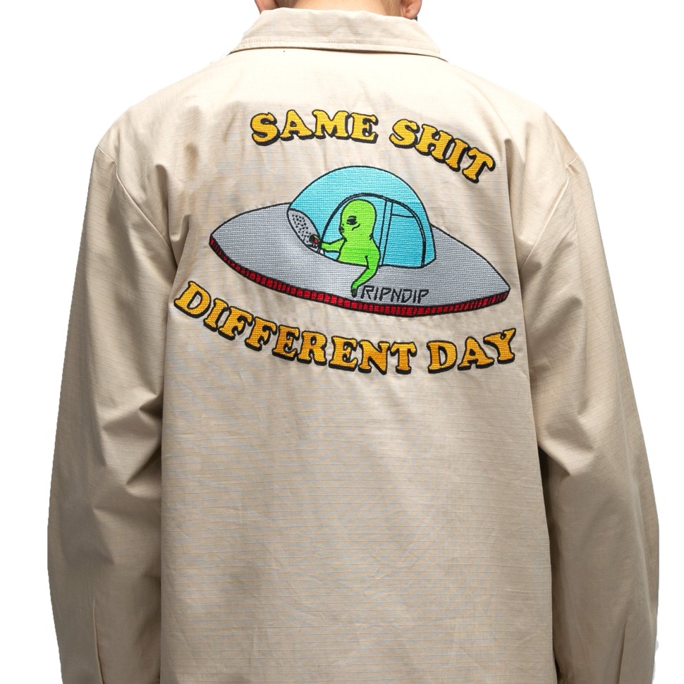 Куртка RIPNDIP Same Shit Different Day Military Jacket Khaki фото 4