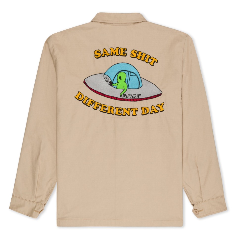 Куртка RIPNDIP Same Shit Different Day Military Jacket Khaki фото 2