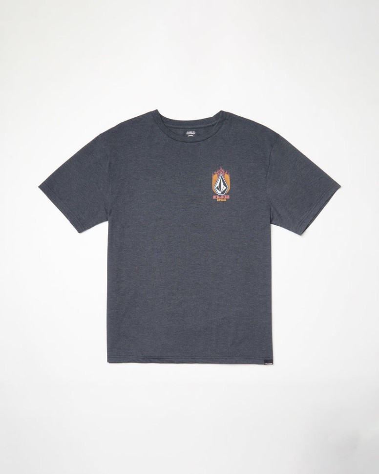 

Футболка VOLCOM Draggin Stone Hth Sst SS25 Heather Black