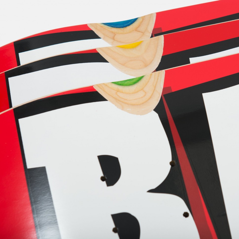 фото Дека для скейтборда baker brand logo white cruiser 8.5"