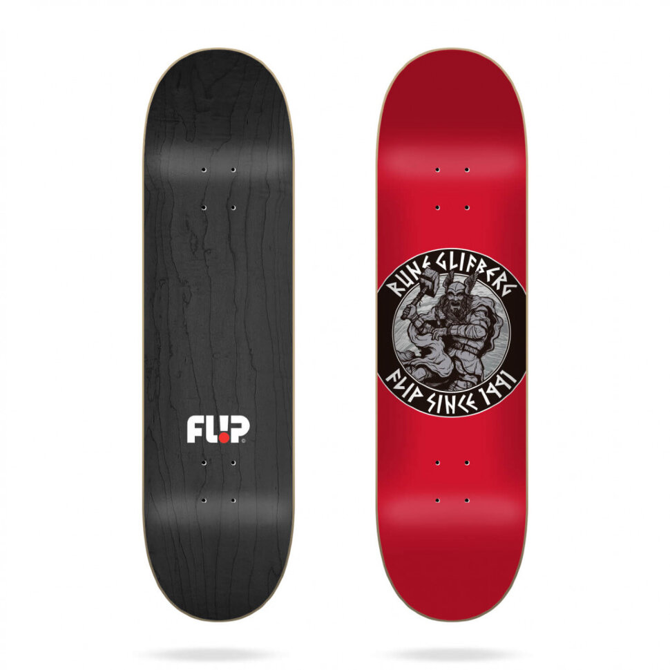 Дека для скейтборда FLIP Glifberg Thor Deck Red 8.5 дюйм 2022 8433975167768 - фото 1