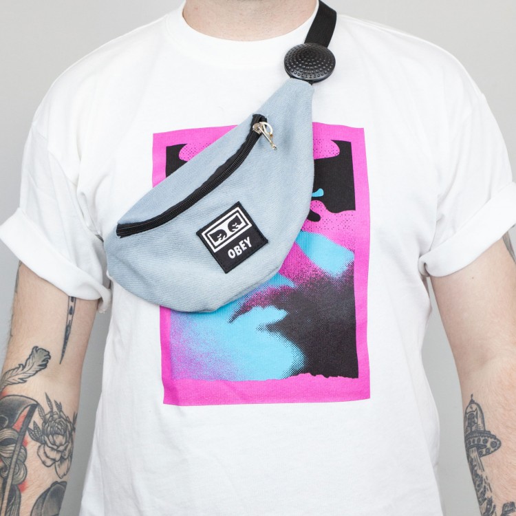 Сумка на пояс OBEY Waisted Hip Bag Denim, фото 1
