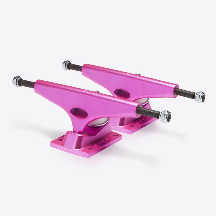 Подвески для скейтборда Krux Standard Krome Neon Pink 8 дюймов 2020, фото 1