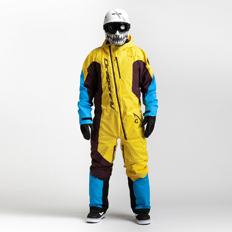 Комбинезон мужской DRAGONFLY Ski Premium Man Yellow&Brown 2021, фото 1