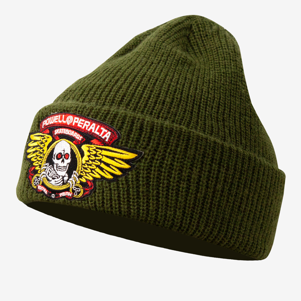 Шапка POWELL PERALTA Winged Ripper Military Green 842357128071 - фото 1