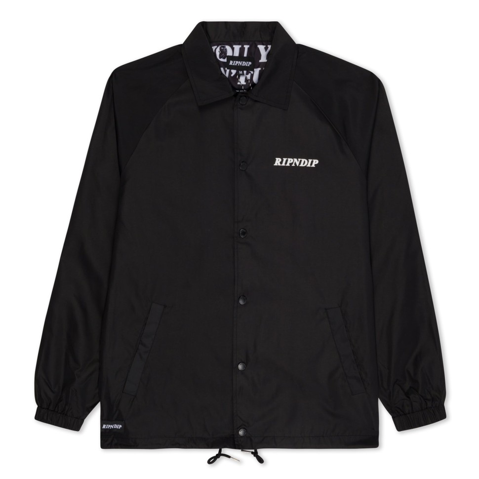 Куртка RIPNDIP Fuckin Fuck Coaches Jacket Black фото 2