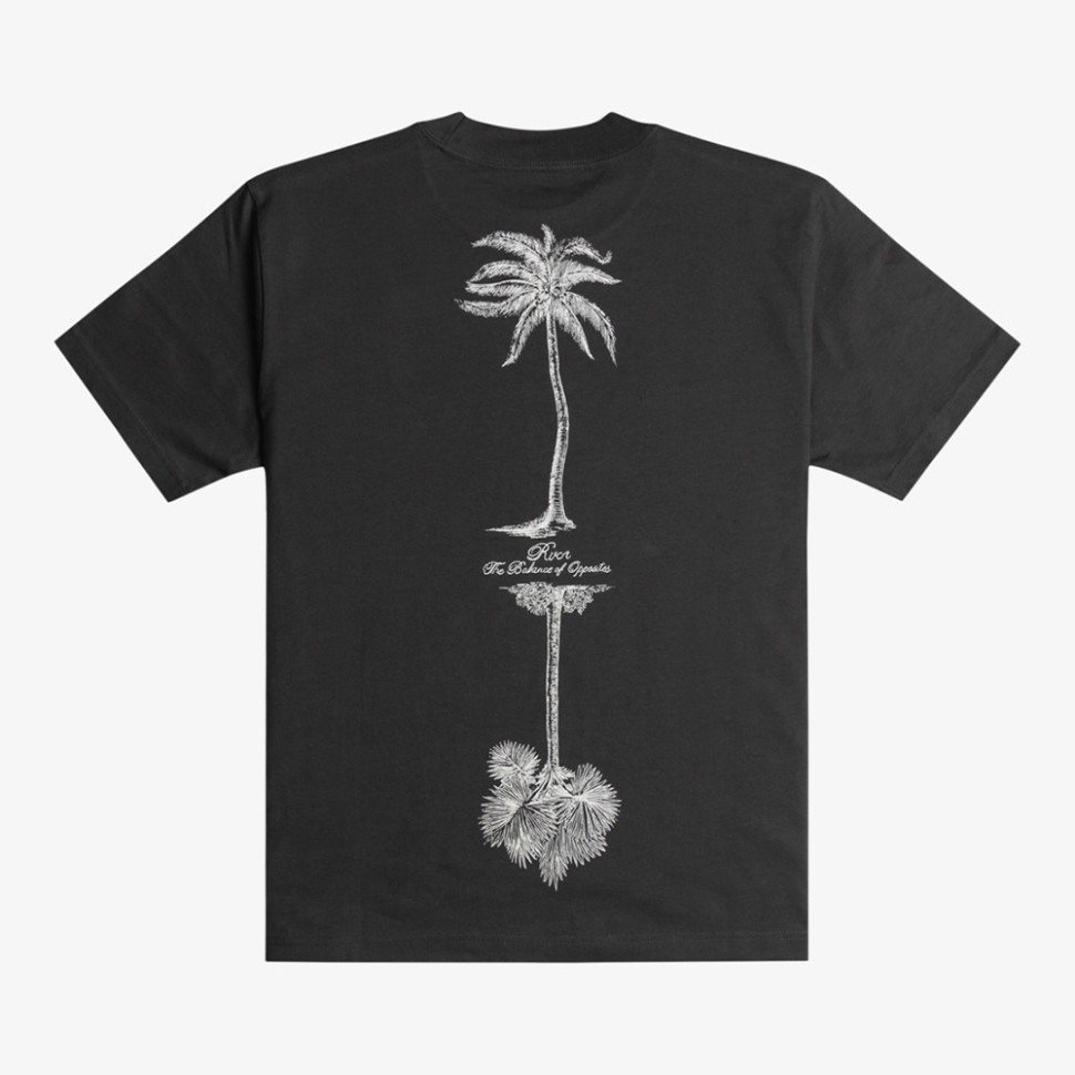 Футболка RVCA Tiger Style Ss Tee Washed Black фото 2