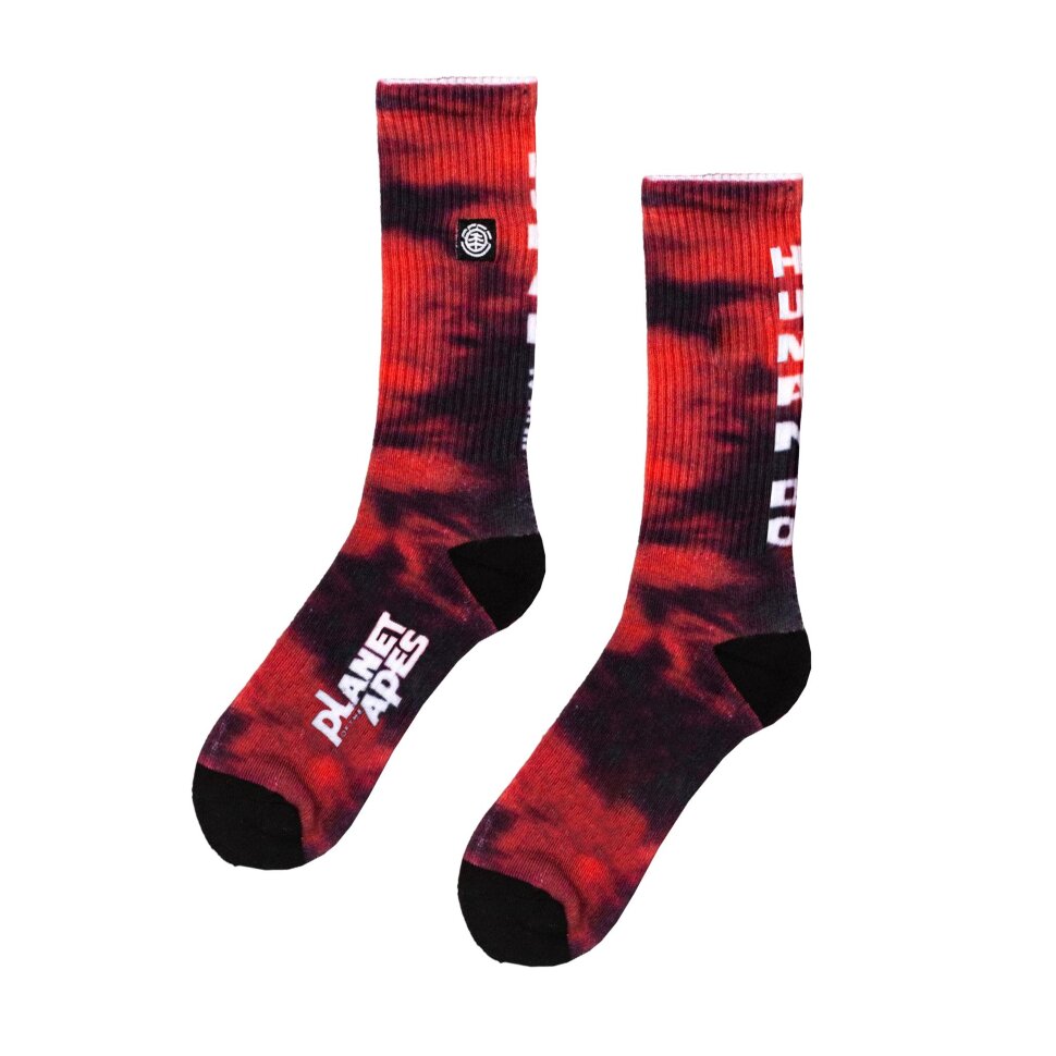 Носки ELEMENT Pota Skate Socks Red Tie Dye 2022 3665601623217, размер O/S - фото 1